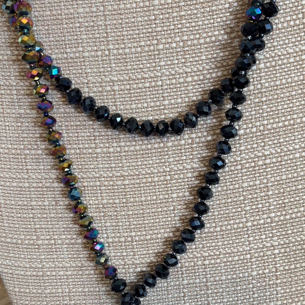 Avenue Multicolor and Black Beaded Necklace - Picture 3 of 5